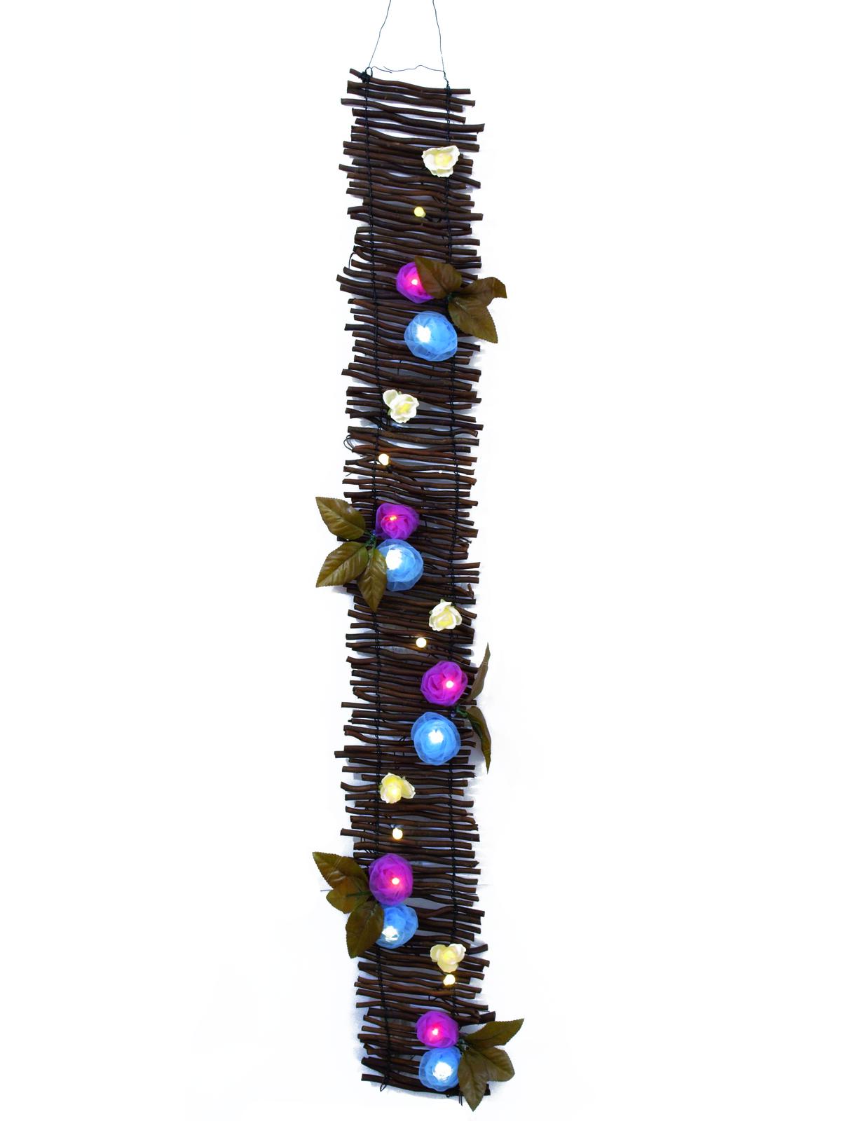 Girlanda z LED růží, 120cm