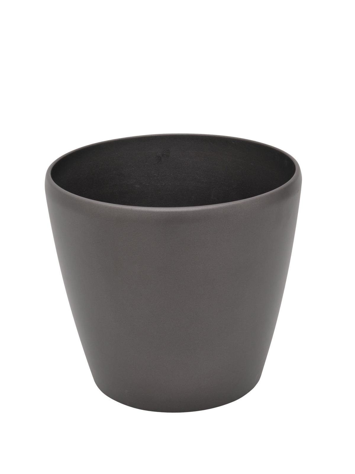 Venkovní květináč LUNA-33, kulatý, espresso