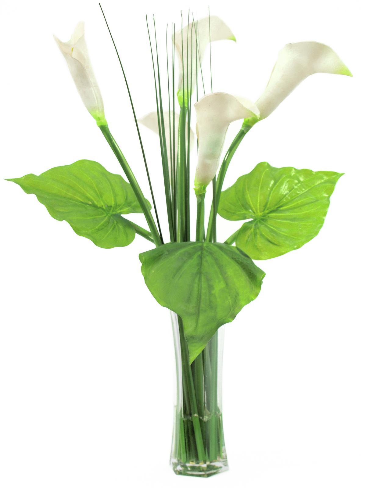 Kala ve skleněné váze, 64cm
